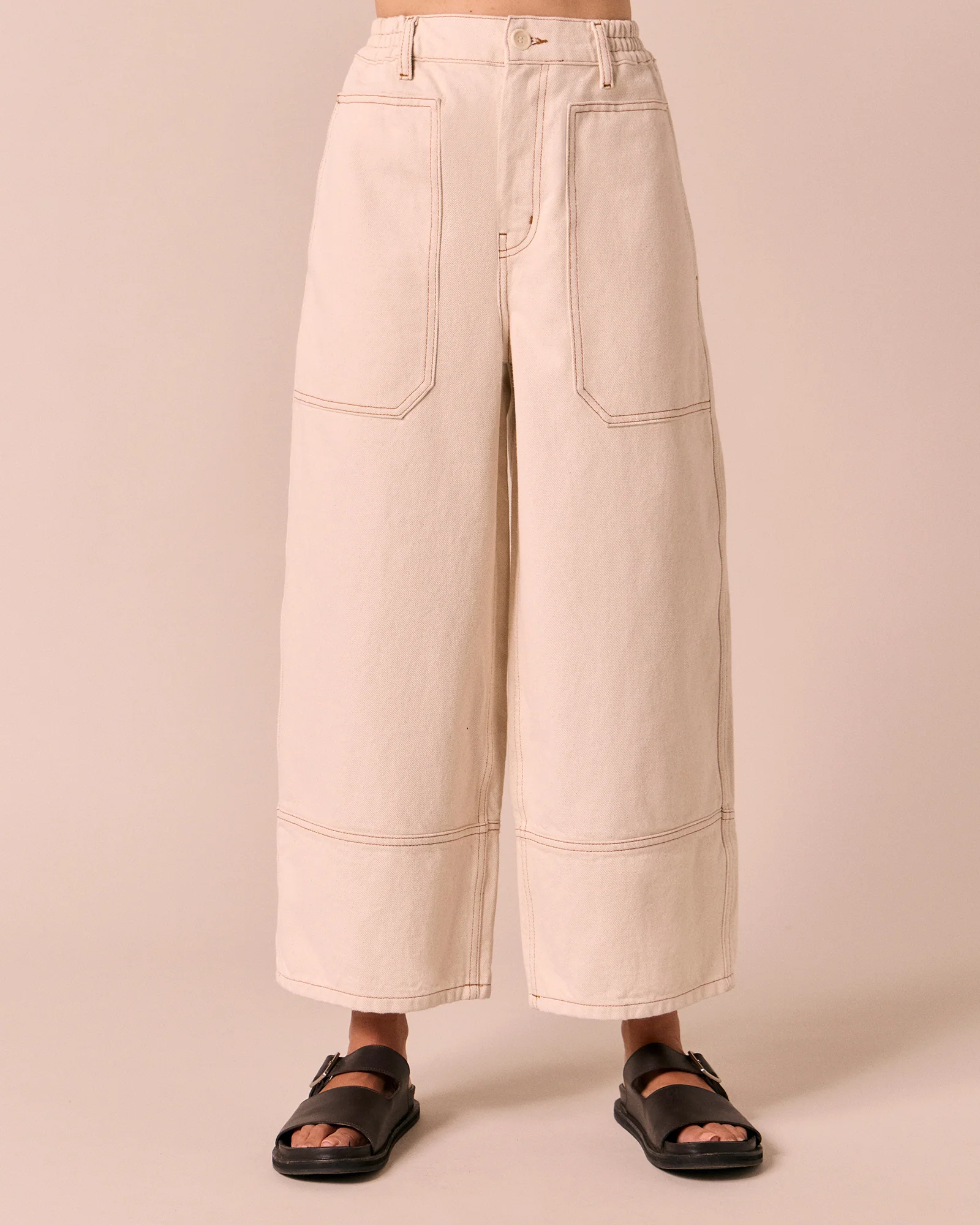 Arden Ecru Denim Jeans - Image 3