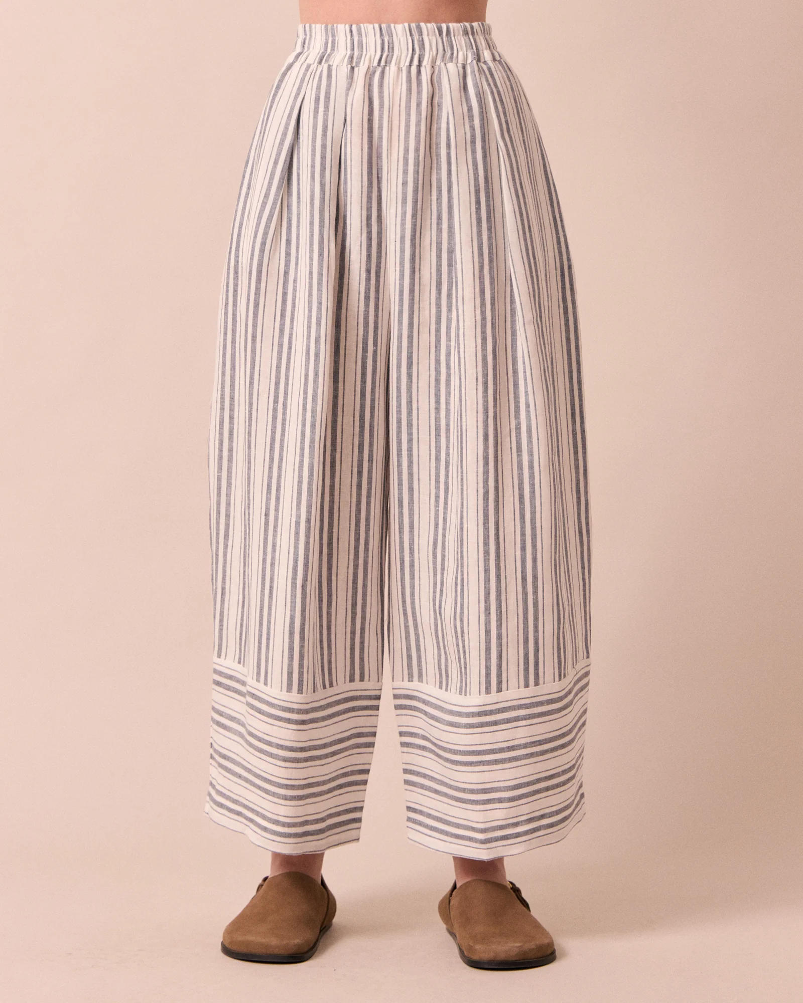Bobbi Sailor Stripe Linen Trousers - Image 3