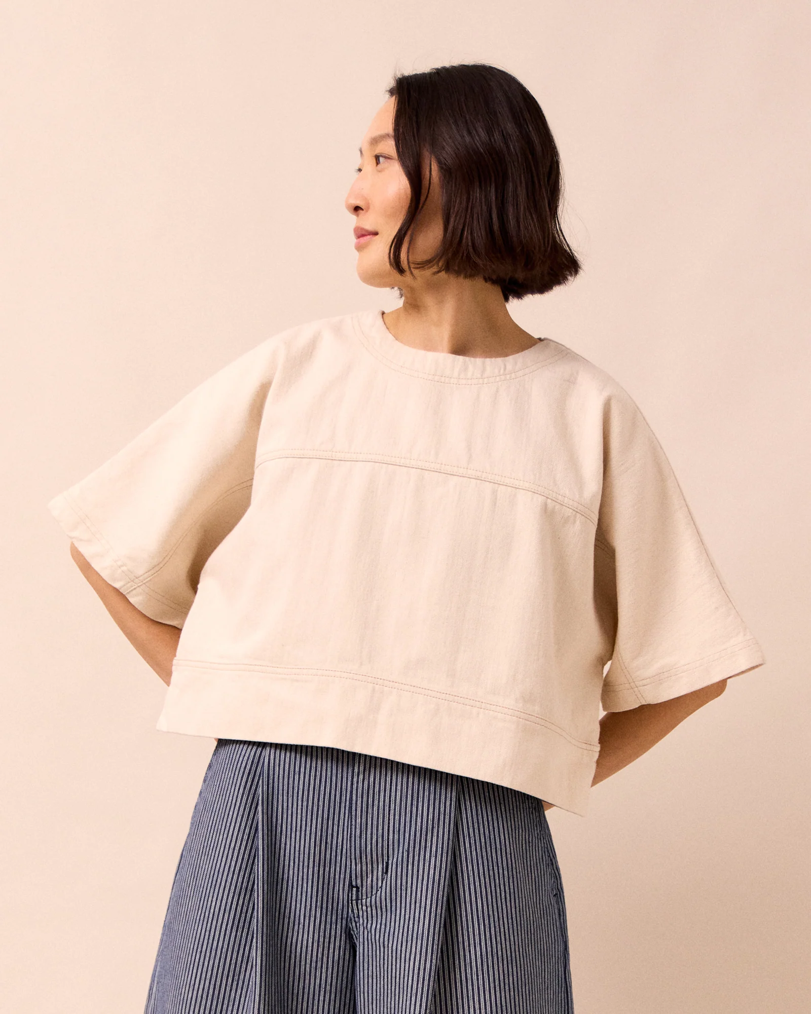 Eva Ecru Denim T-Shirt