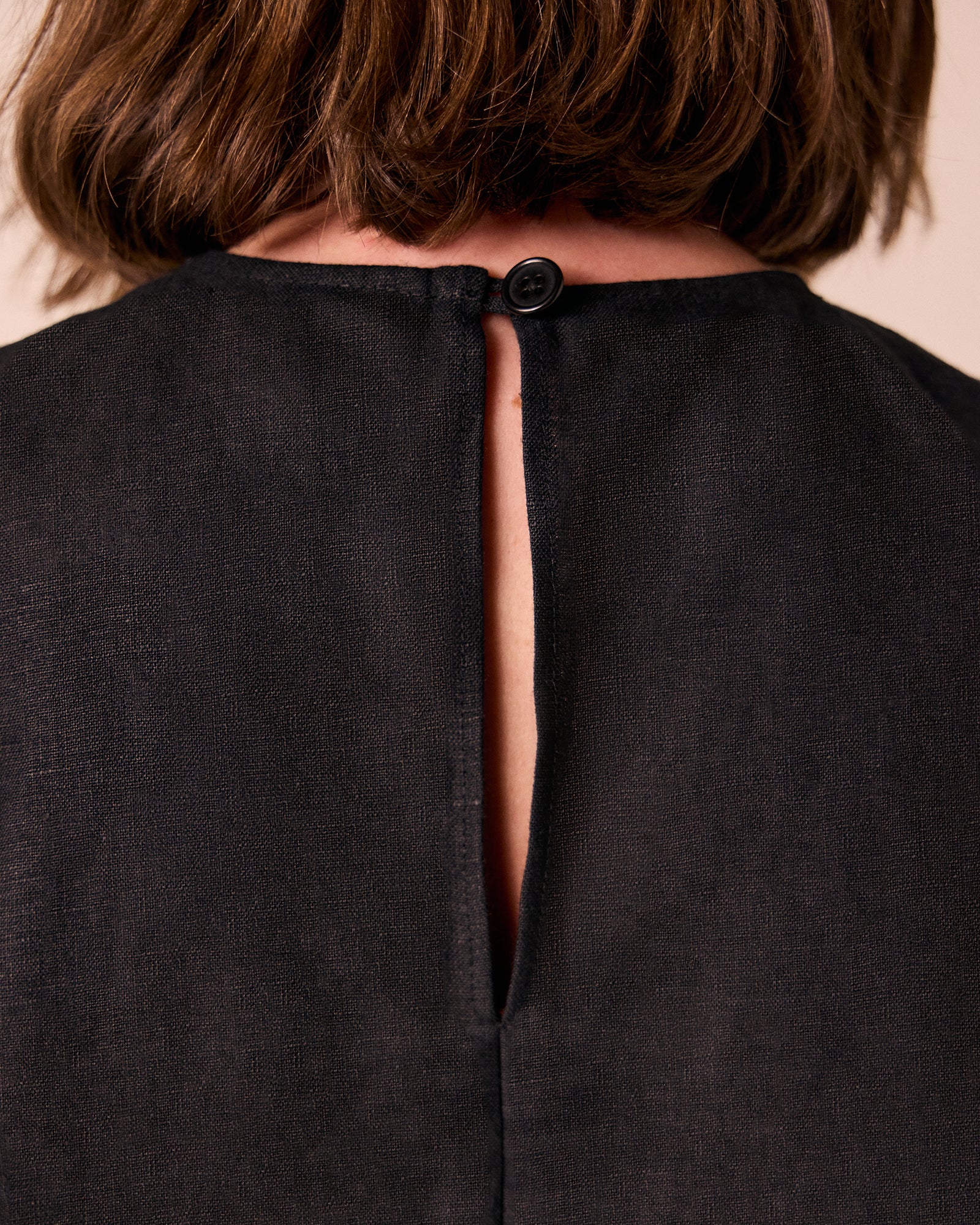 Georgie Black Linen Top - Image 5