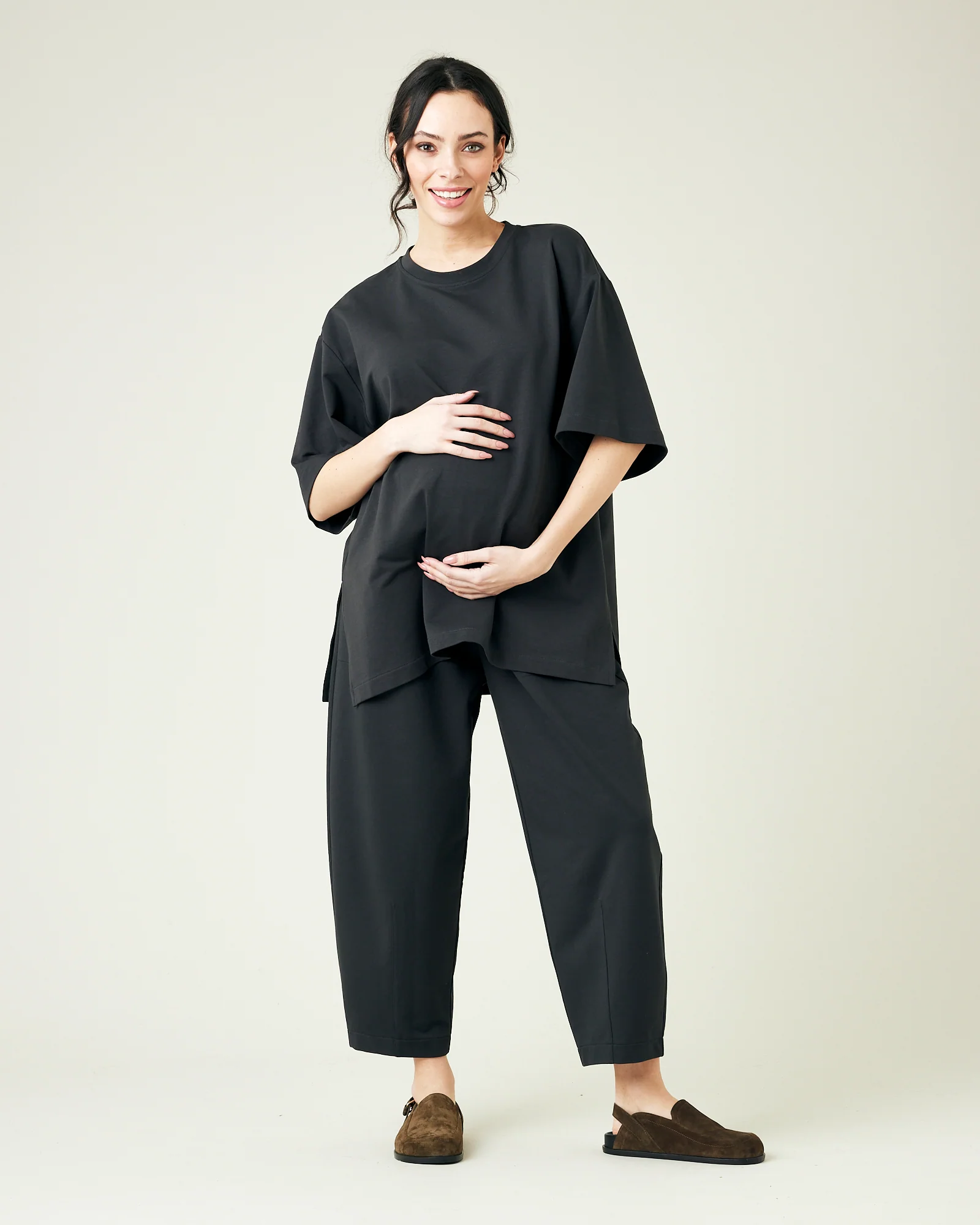 Huxley Slate Cotton Jersey Trousers - Image 16
