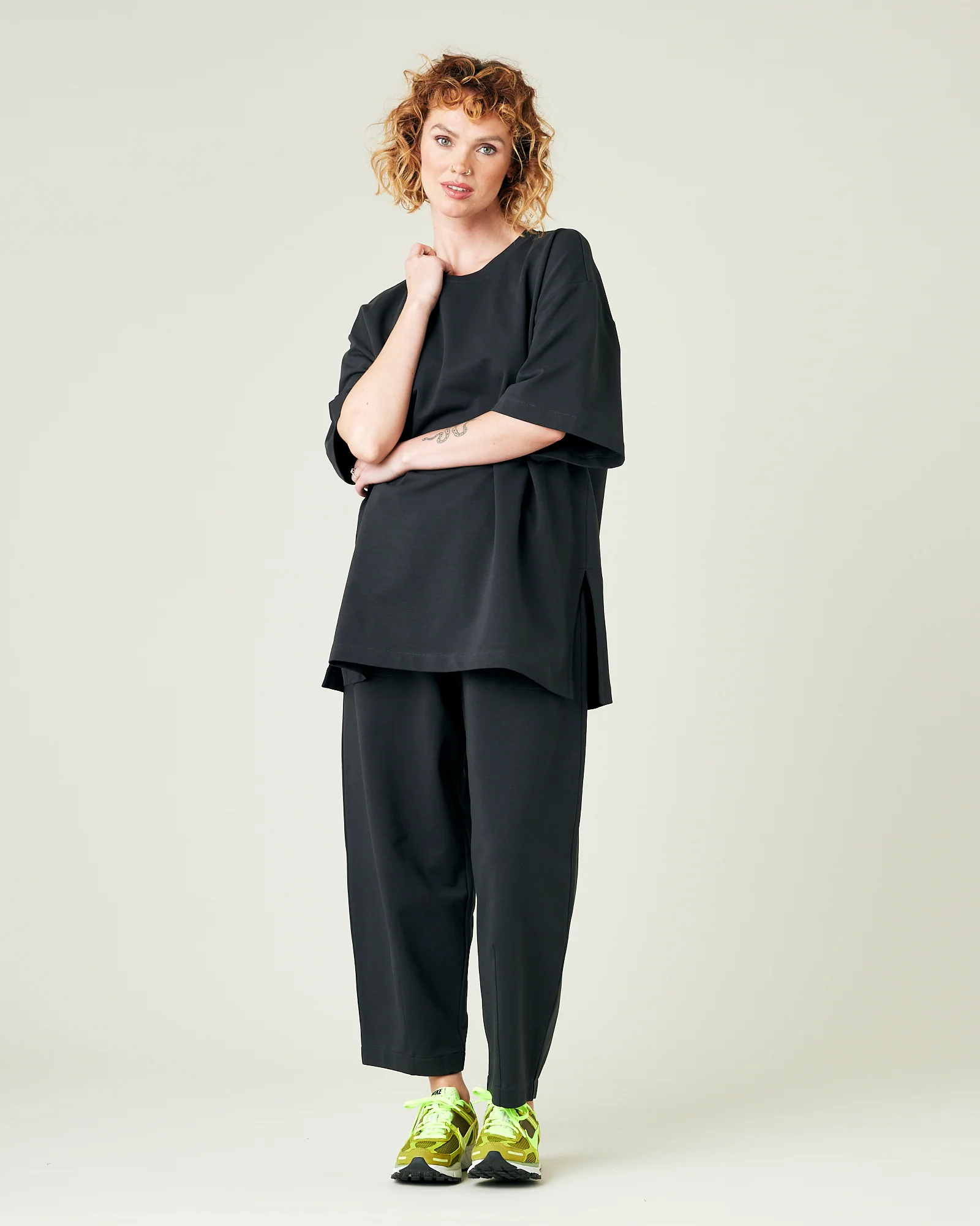 Huxley Slate Cotton Jersey Trousers - Image 19