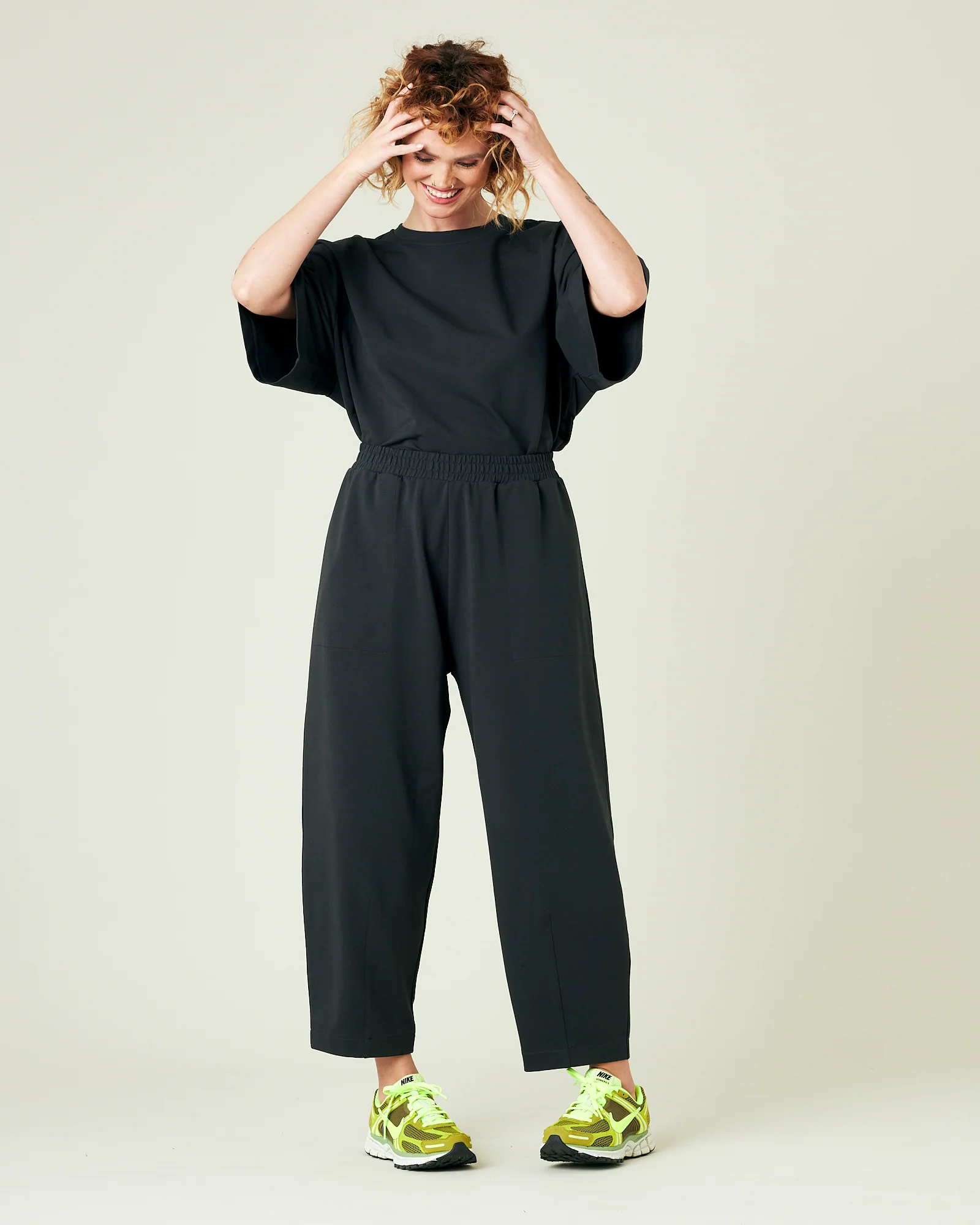 Huxley Slate Cotton Jersey Trousers - Image 21