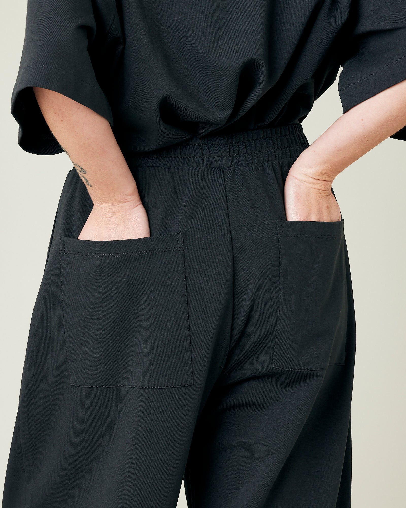 Huxley Slate Cotton Jersey Trousers - Image 24
