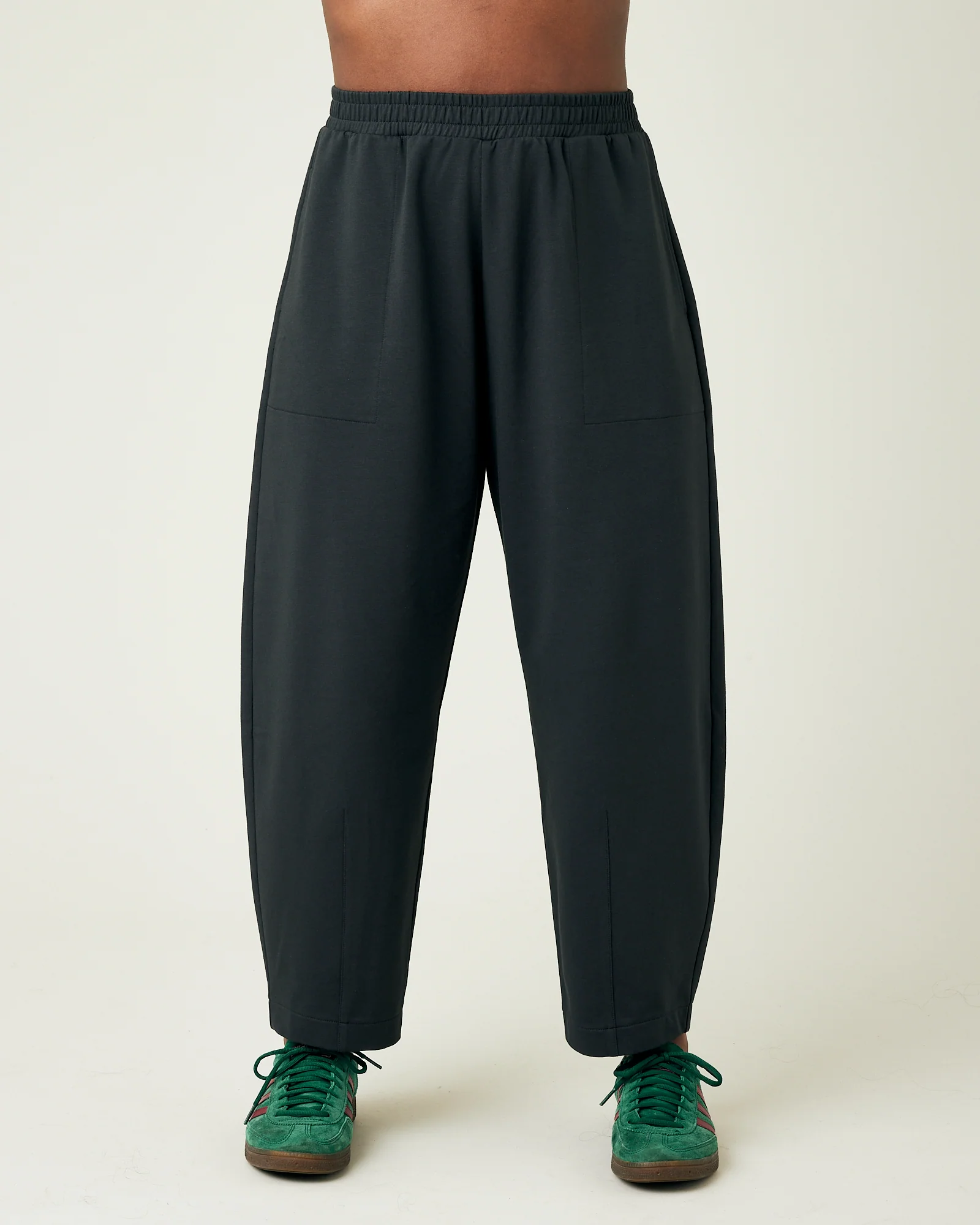 Huxley Slate Cotton Jersey Trousers - Image 3