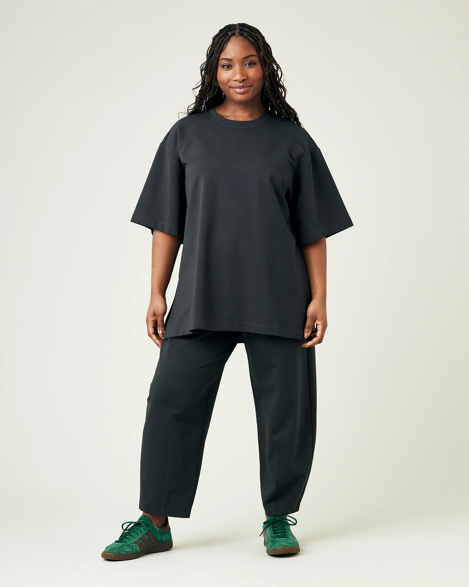 Huxley Slate Cotton Jersey Trousers - Image 5