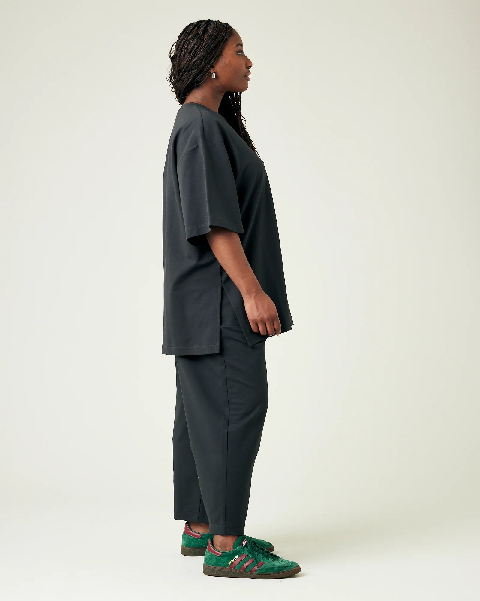 Huxley Slate Cotton Jersey Trousers - Image 7