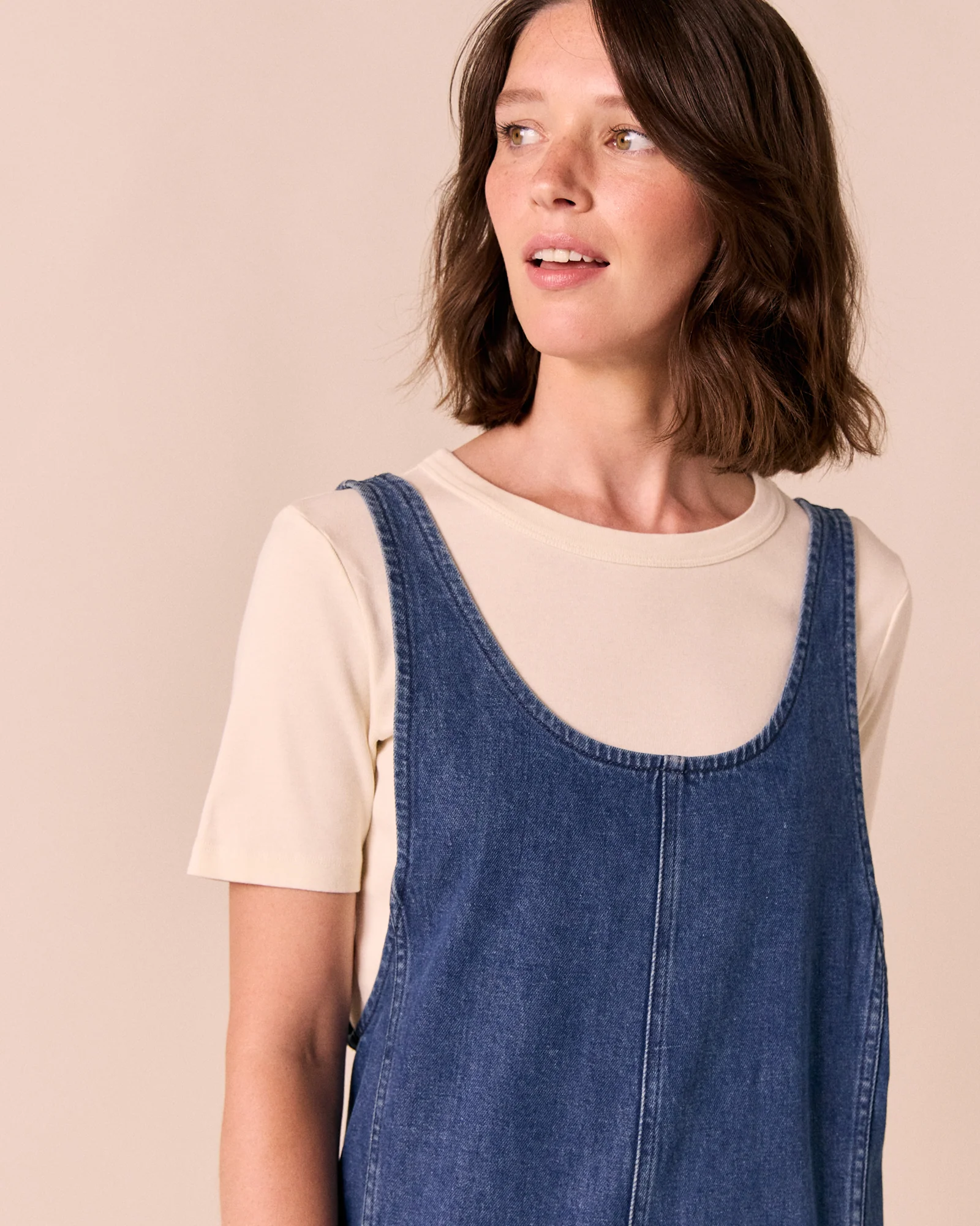 Jolie Mid Wash Linen Jumpsuit - Image 4