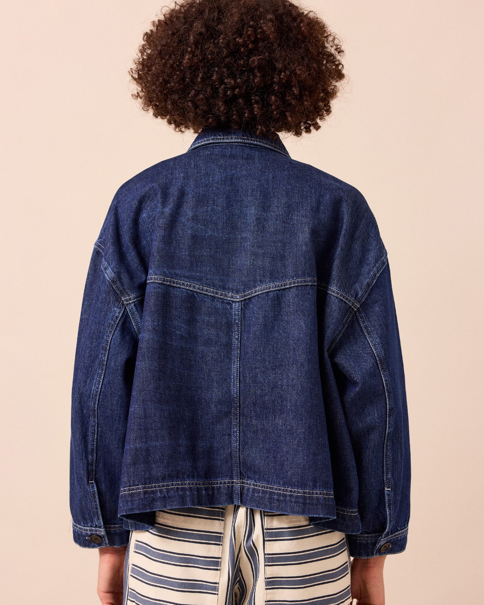 Kitty Dark Wash Denim Jacket - Image 5