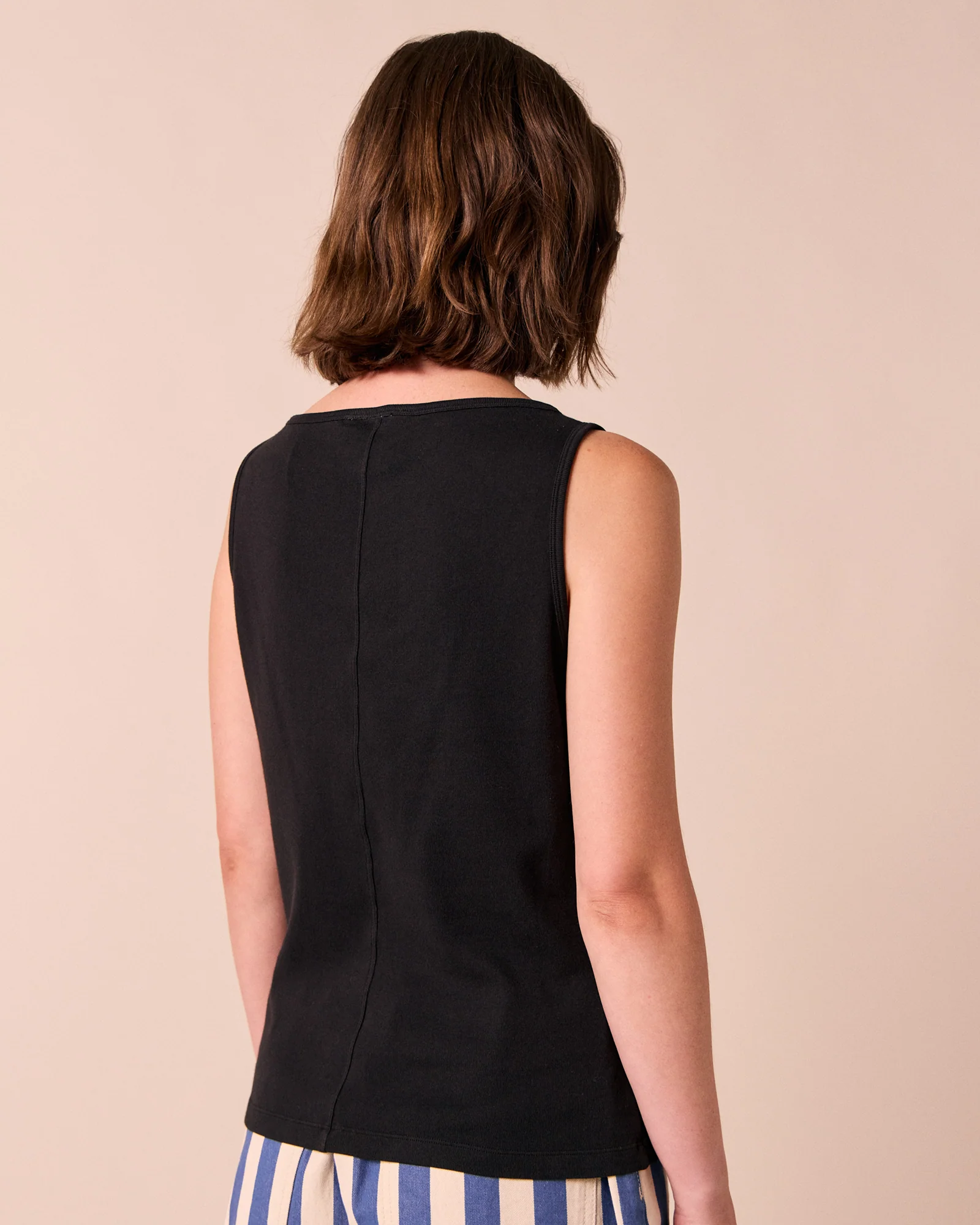 Liana Black Jersey Top - Image 4