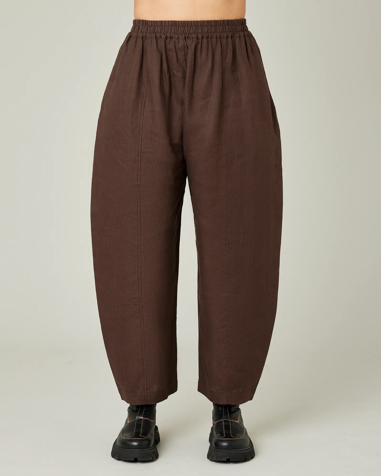Mabel Chocolate Linen Trousers
