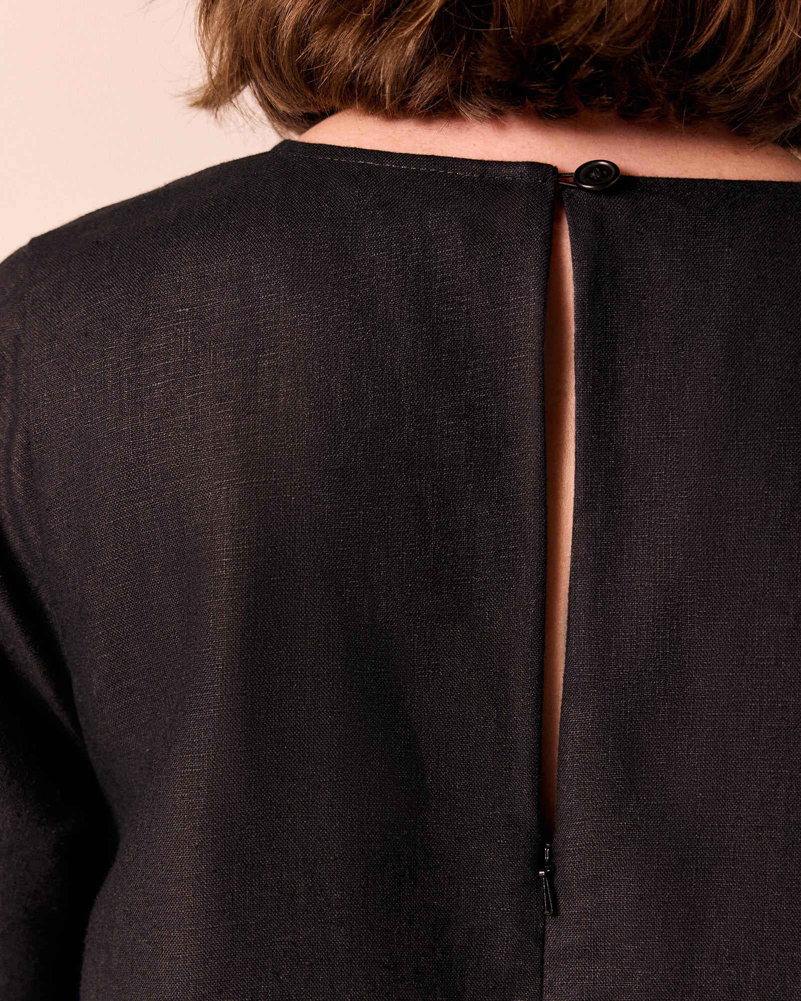 Molly Black Linen Jumpsuit - Image 4