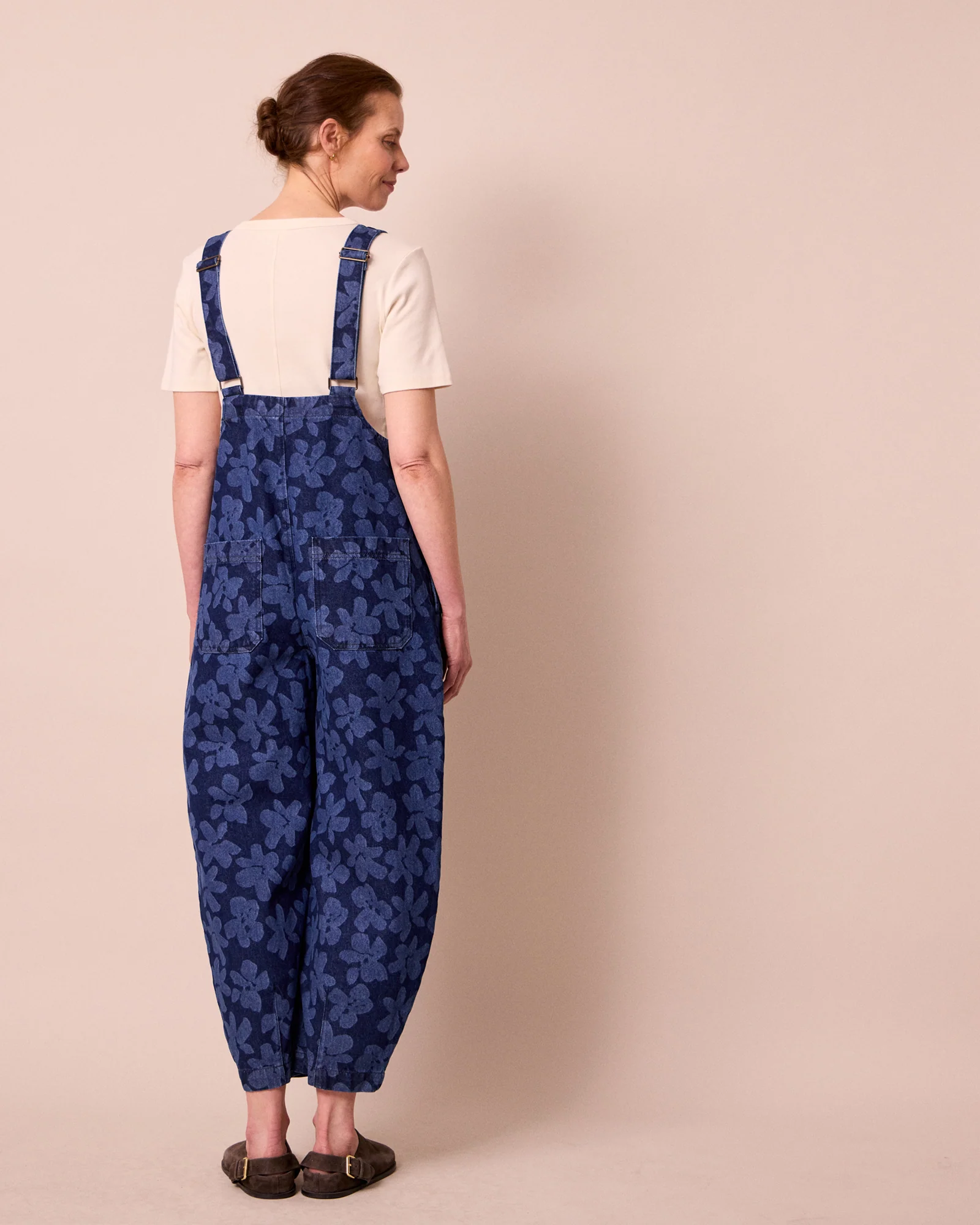 Ophelia Pressed Flower Print Denim Jumpsuit - Image 5