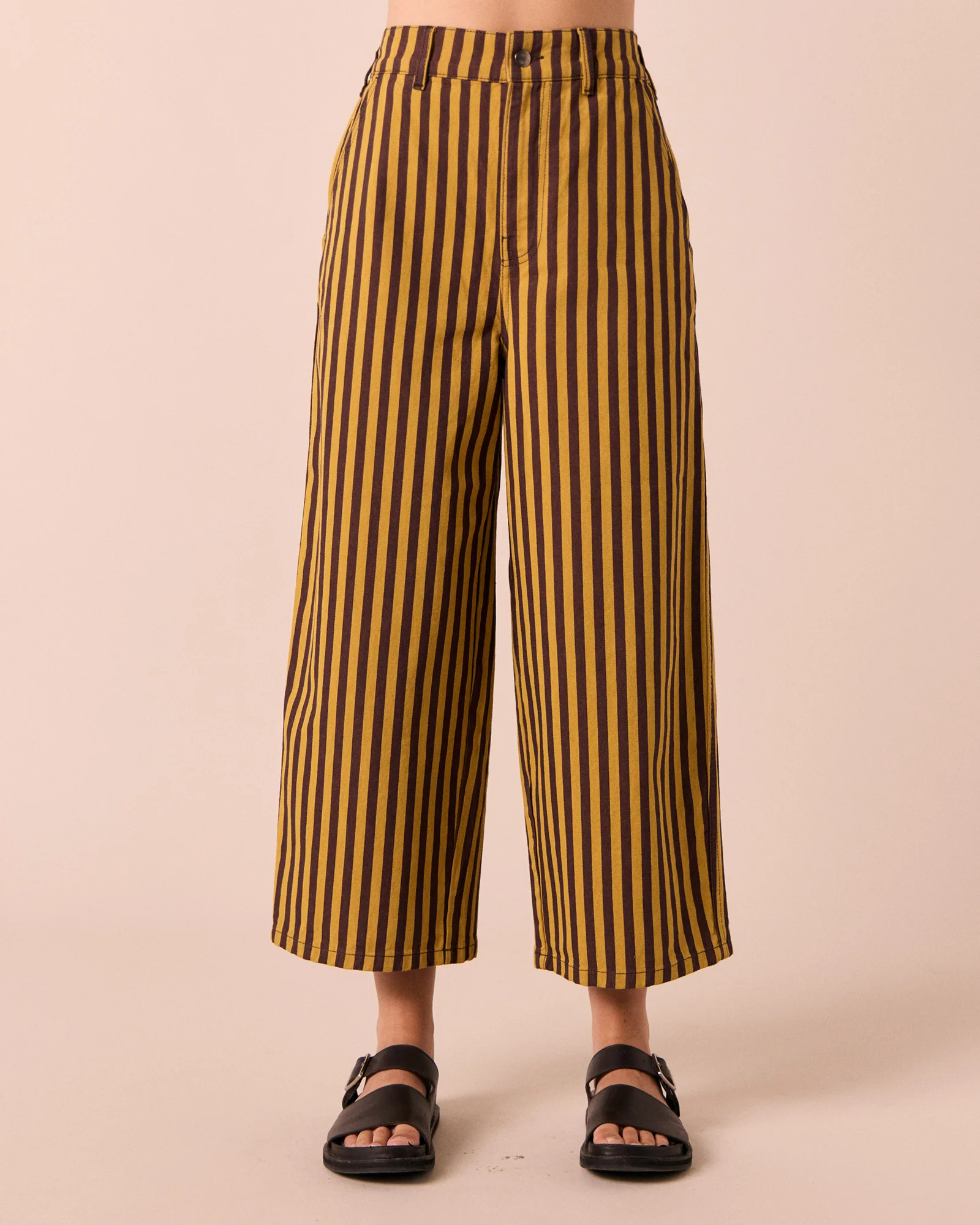 Tavi Saffron & Chocolate Stripe Denim Jeans - Image 4