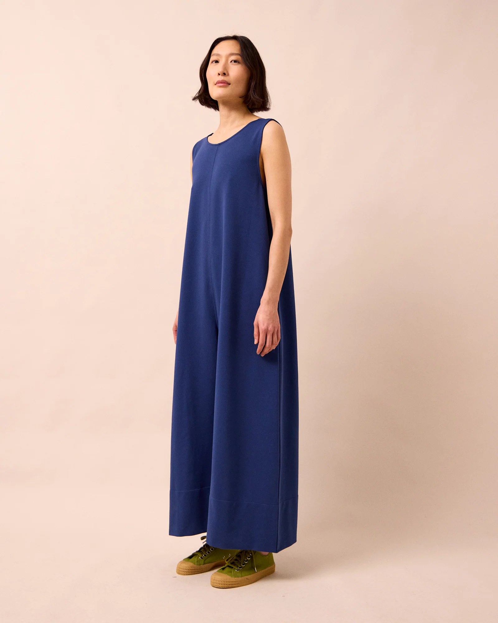 Vivienne French Navy Jersey Jumpsuit