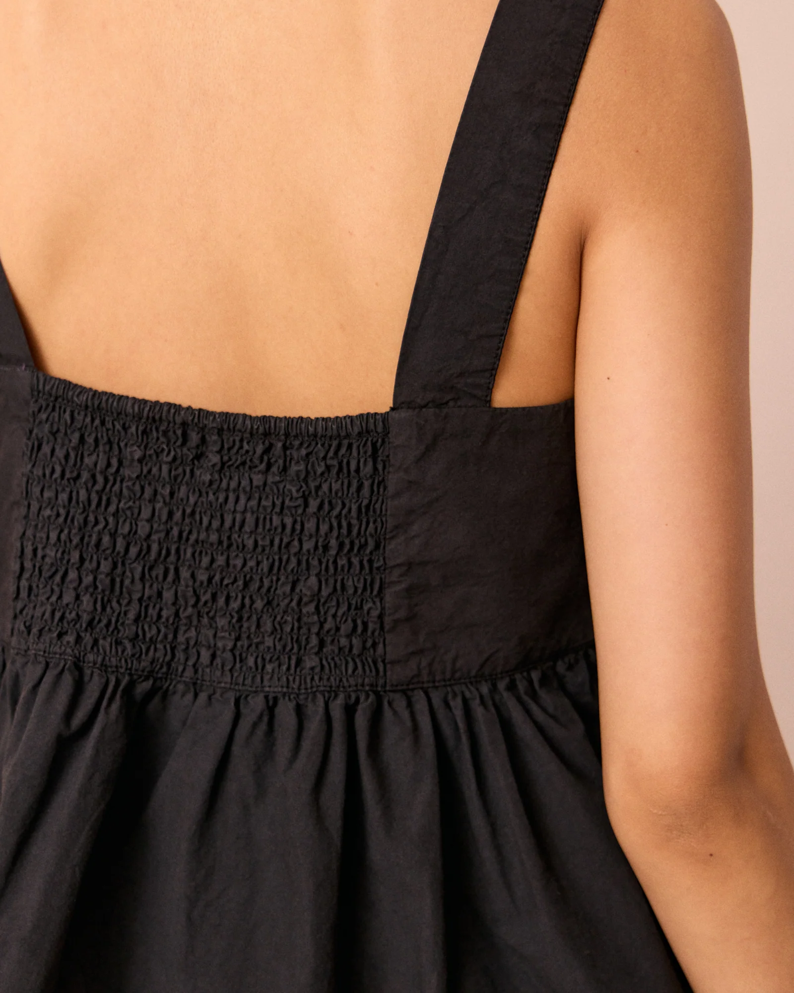 Zuri Black Cotton Poplin Top - Image 5