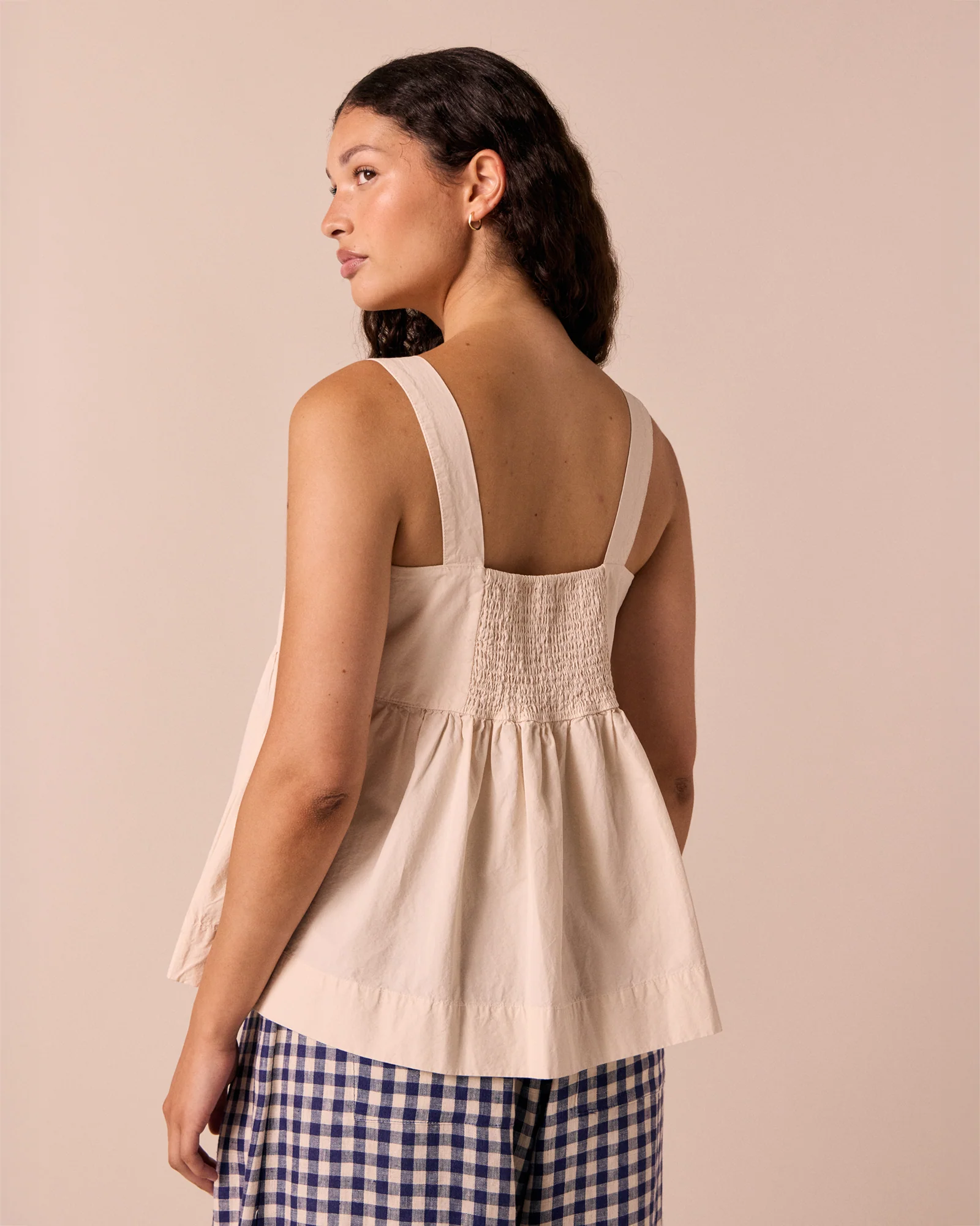 Zuri Bone Cotton Poplin Top - Image 3