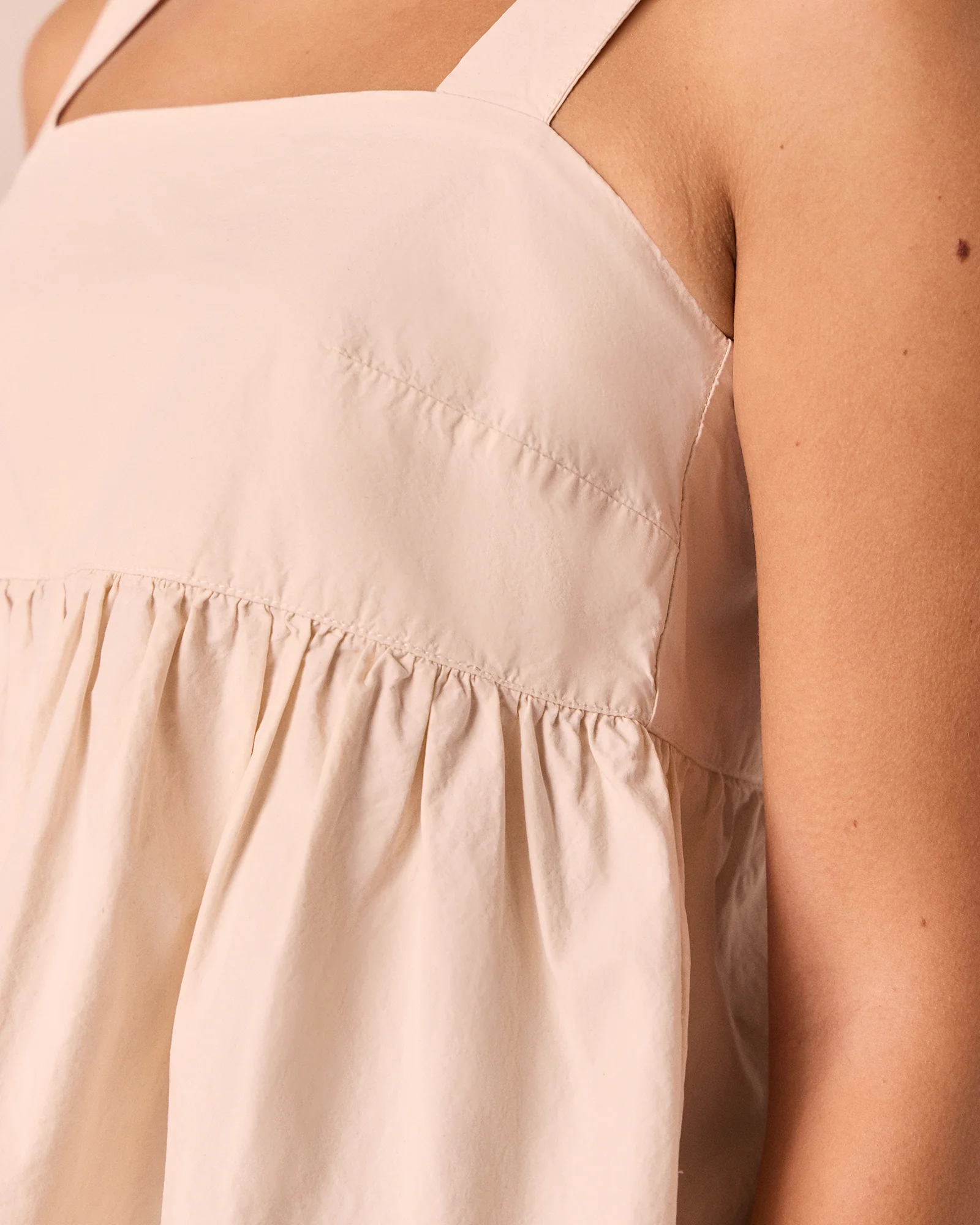 Zuri Bone Cotton Poplin Top - Image 6
